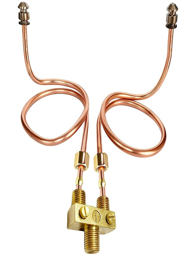 MCAMPAS Pilot Tube 3/16" OD X 20" Copper Pipe Bendable Range Oven Burner With 2065641 Valve - Image 1